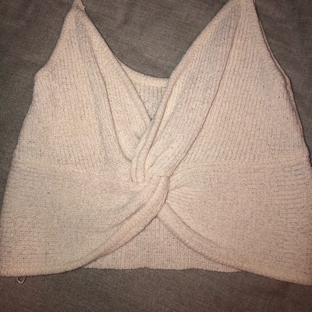 Twist front crop top